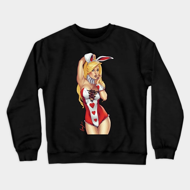 Sexy Bunny Crewneck Sweatshirt by Eliaschatzoudis